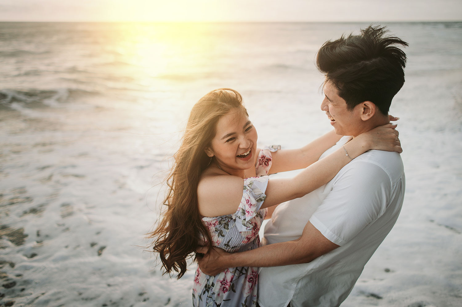 prewedding photoshoot nyanyi beach